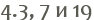 4.3, 7 � 19